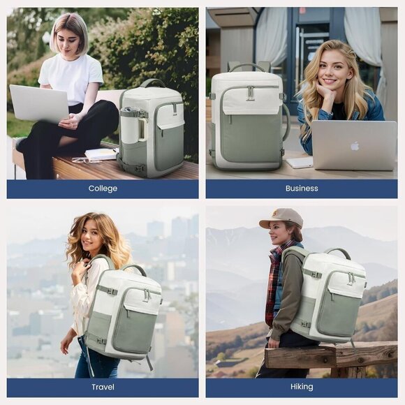 17.3 Inch Carry On Backpack Water Resistant Backpack Luggage Lightweight - Picture 7 of 7